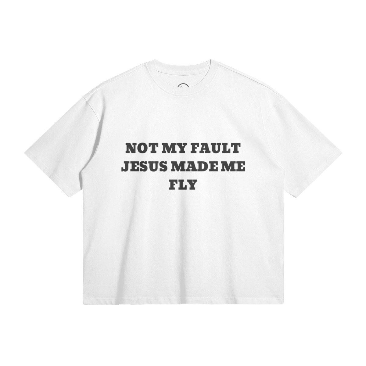 White "NOT MY FAULT" Tee